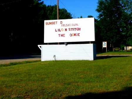 Sunset Auto Theatre - Marquee - Photo From Water Winter Wonderland (newer photo)
